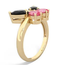 Onyx Butterfly 14K Yellow Gold ring R2215