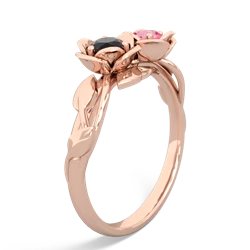 Onyx Rose Garden 14K Rose Gold ring R5510