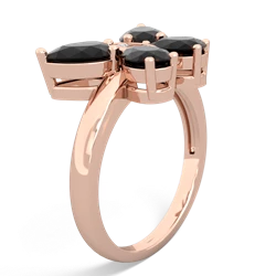 Onyx Butterfly 14K Rose Gold ring R2215