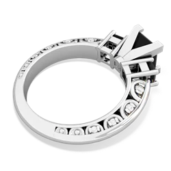 Onyx Eternal Embrace Engagement 14K White Gold ring C2001