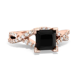 matching engagment rings - Diamond Twist 6mm Princess Engagment 