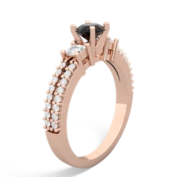 Onyx Classic 5Mm Round Engagement 14K Rose Gold ring R26435RD