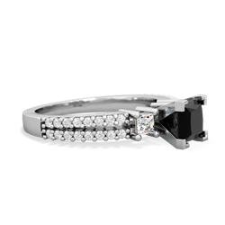 Onyx Classic 5Mm Square Engagement 14K White Gold ring R26435SQ