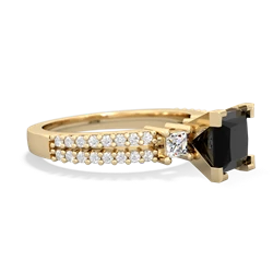 Onyx Classic 6Mm Princess Engagement 14K Yellow Gold ring R26436SQ