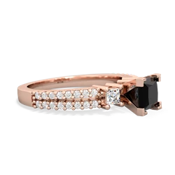 Onyx Classic 5Mm Square Engagement 14K Rose Gold ring R26435SQ