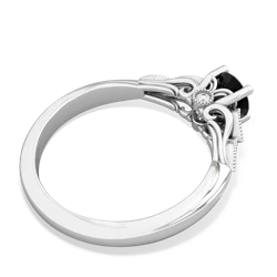 Onyx Antique Elegance 14K White Gold ring R3100