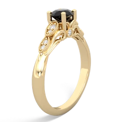 Onyx Antique Elegance 14K Yellow Gold ring R3100