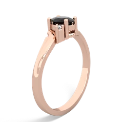 Onyx Elegant Swirl 14K Rose Gold ring R2173