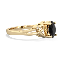 Onyx Swirls 14K Yellow Gold ring R2347