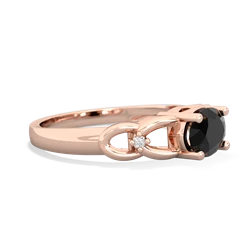 Onyx Links 14K Rose Gold ring R4032