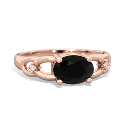 Onyx Links 14K Rose Gold ring R4032