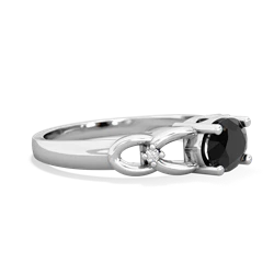 Onyx Links 14K White Gold ring R4032