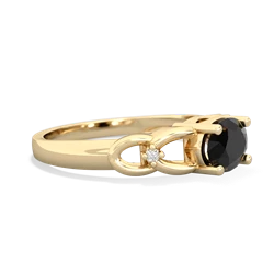 Onyx Links 14K Yellow Gold ring R4032