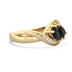 Onyx Summer Winds 14K Yellow Gold ring R5342