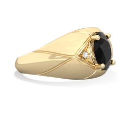 Onyx Men's Crossroads 14K Yellow Gold ring R0361