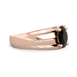 Onyx Men's Two Lane 14K Rose Gold ring R0363