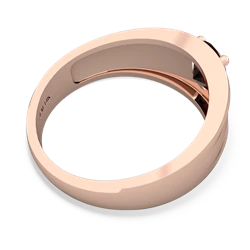 Onyx Men's Two Lane 14K Rose Gold ring R0363