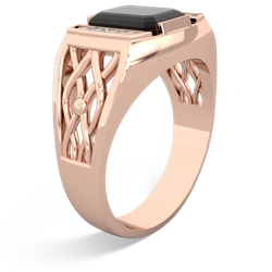 Onyx Men's Vine 14K Rose Gold ring R0490