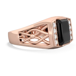 Onyx Men's Vine 14K Rose Gold ring R0490