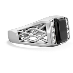 Onyx Men's Vine 14K White Gold ring R0490