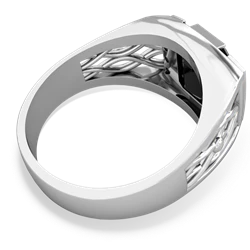 Onyx Men's Vine 14K White Gold ring R0490