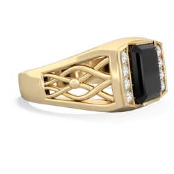 Onyx Men's Vine 14K Yellow Gold ring R0490