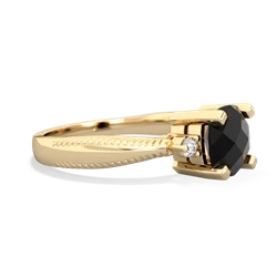 Onyx Cushion Rope 14K Yellow Gold ring R2484