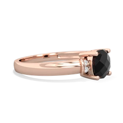 Onyx Simply Elegant Cushion 14K Rose Gold ring R2489