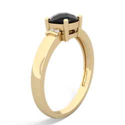 Onyx Simply Elegant Cushion 14K Yellow Gold ring R2489