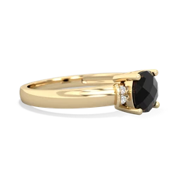 Onyx Simply Elegant Cushion 14K Yellow Gold ring R2489