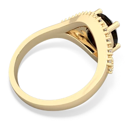 Onyx Antique Style Cocktail 14K Yellow Gold ring R2564