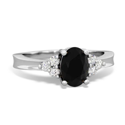 Onyx Simply Elegant 14K White Gold ring R2113