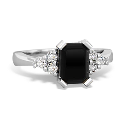 Onyx Timeless Classic 14K White Gold ring R2591