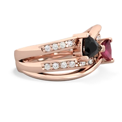 Onyx Bowtie 14K Rose Gold ring R2360