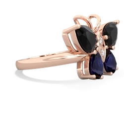 Onyx Butterfly 14K Rose Gold ring R2215