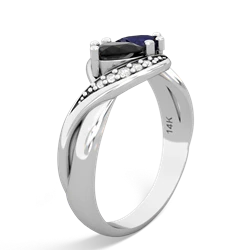 Onyx Summer Winds 14K White Gold ring R5342