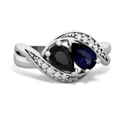 Onyx Summer Winds 14K White Gold ring R5342