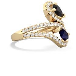 Onyx Diamond Dazzler 14K Yellow Gold ring R3000