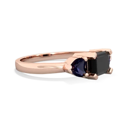 Onyx Three Stone 14K Rose Gold ring R5235