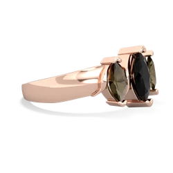 Onyx Three Peeks 14K Rose Gold ring R2433