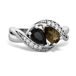 Onyx Summer Winds 14K White Gold ring R5342