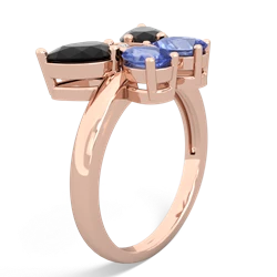 Onyx Butterfly 14K Rose Gold ring R2215