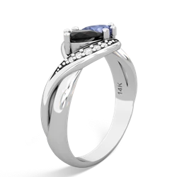 Onyx Summer Winds 14K White Gold ring R5342