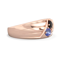 Onyx Men's Streamline 14K Rose Gold ring R0460