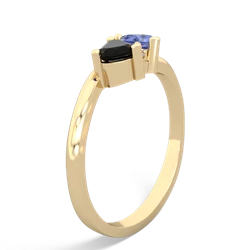 Onyx Sweethearts 14K Yellow Gold ring R5260