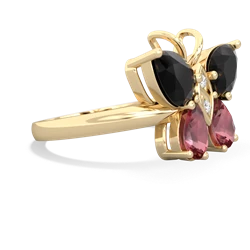 Onyx Butterfly 14K Yellow Gold ring R2215