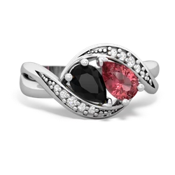 Onyx Summer Winds 14K White Gold ring R5342