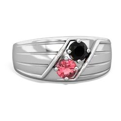 Onyx Men's Streamline 14K White Gold ring R0460