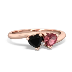 Onyx Sweethearts 14K Rose Gold ring R5260