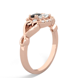 Onyx Love Nest 14K Rose Gold ring R5860